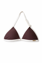 Sculptéd Espresso Créme Two-tone triangle bikini set