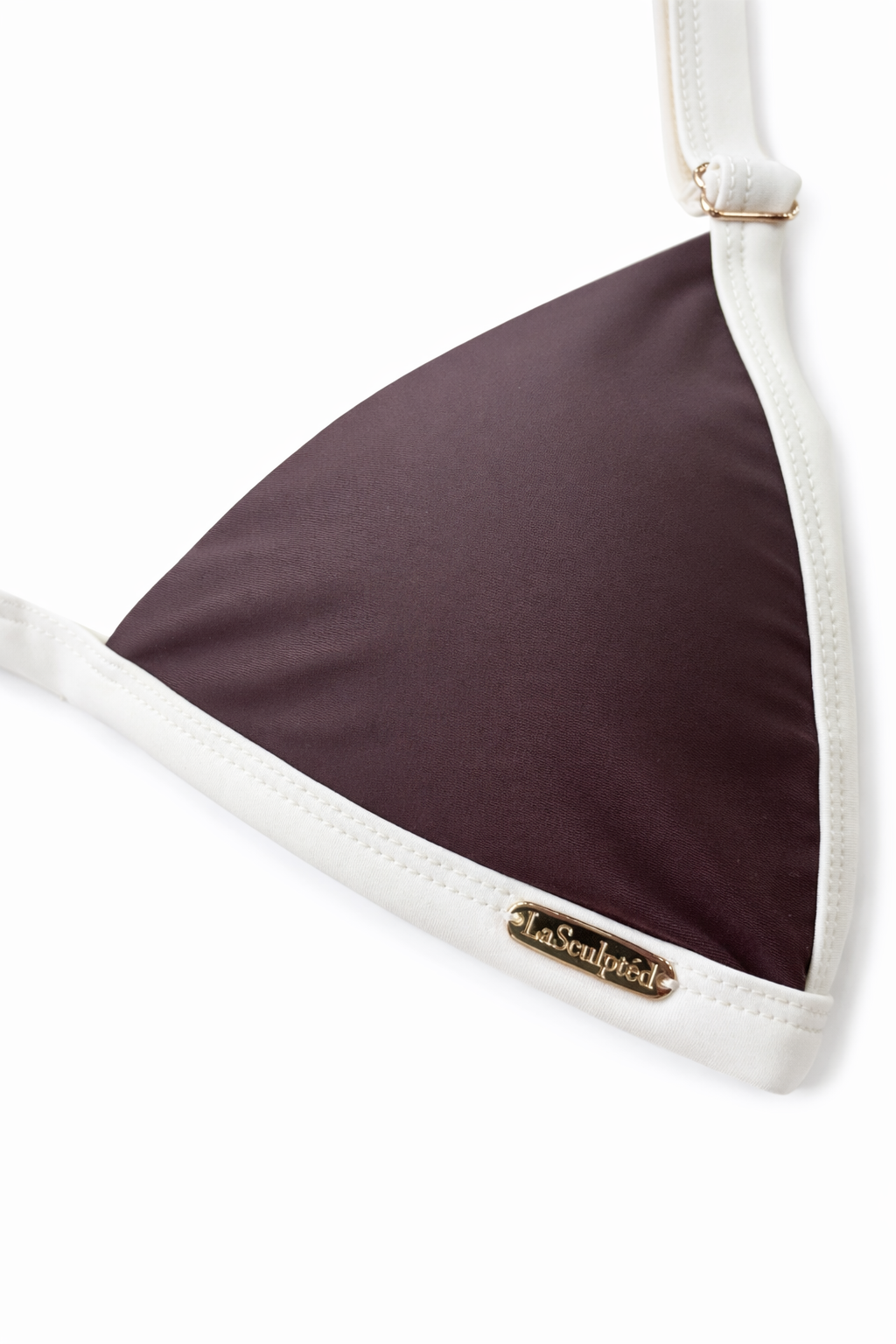 Sculptéd Espresso Créme Two-tone triangle bikini set