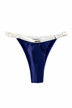 Sculptéd Navy Créme Two-toned triangle bikini set