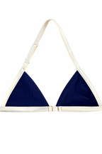 Sculptéd Navy Créme Two-toned triangle bikini set