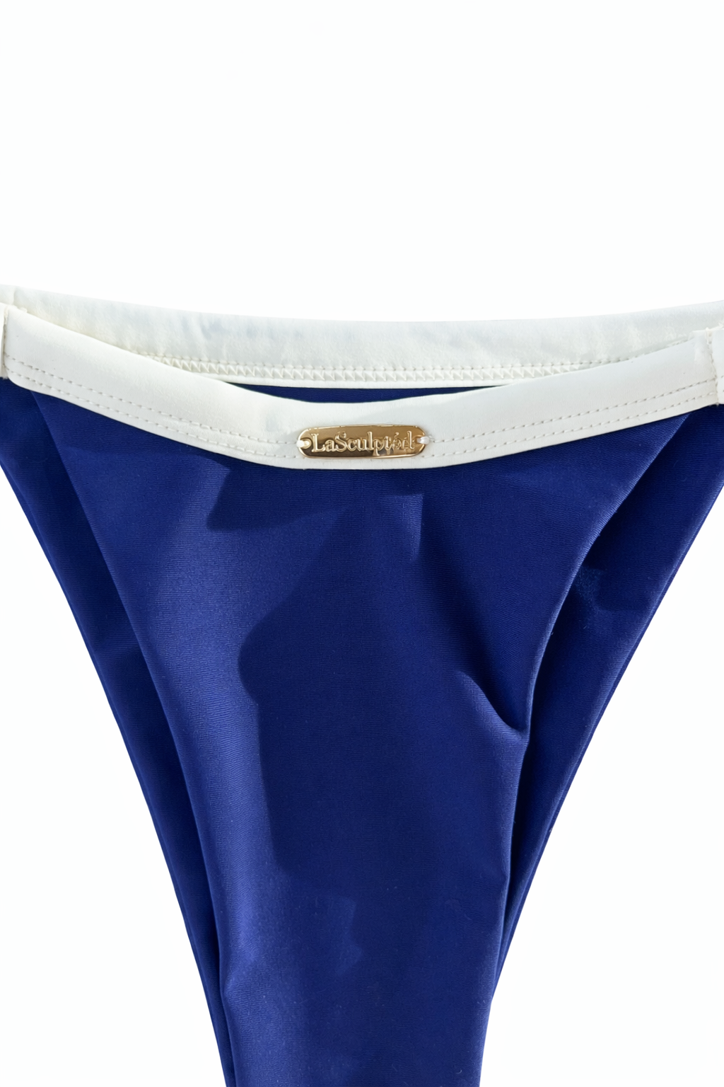 Sculptéd Navy Créme Two-toned triangle bikini set