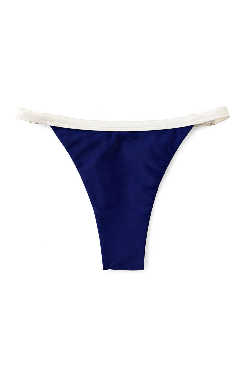 Sculptéd Navy Créme Two-toned triangle bikini set