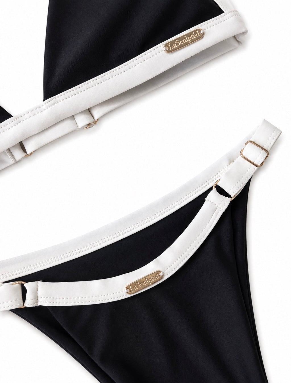 Sculptéd Midnight Nior Two-toned Triangle bikini Set