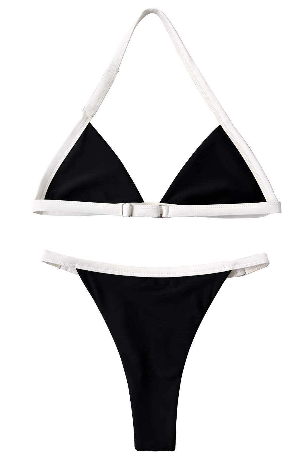 Sculptéd Midnight Nior Two-toned Triangle bikini set