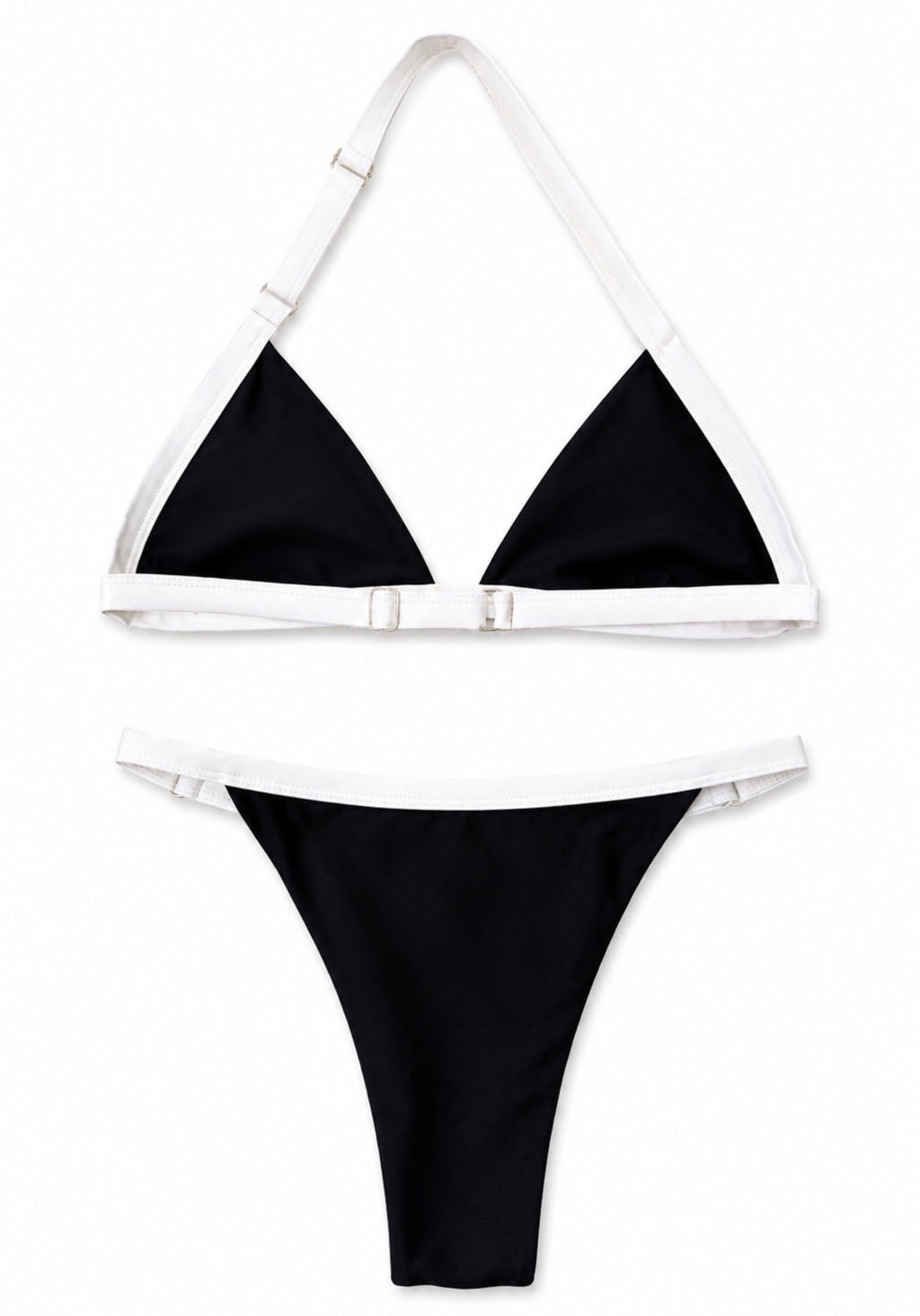 Sculptéd Midnight Nior Two-toned Triangle bikini Set