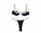 Midnight Nior Two-toned Bikini Top